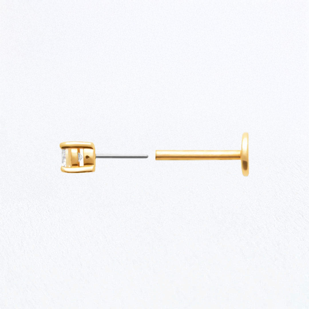Piercing Oreille Plaqué or Gemma Bellaime 3