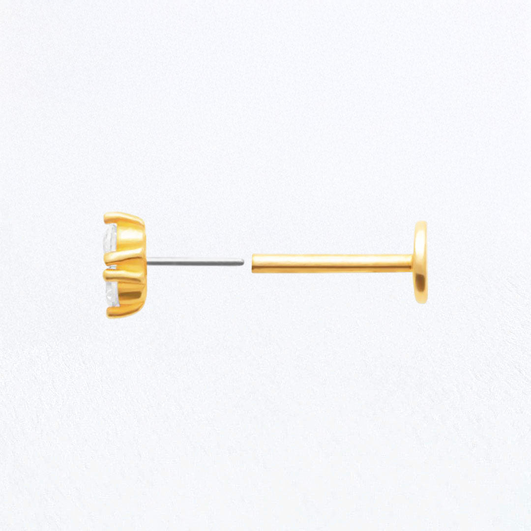 Piercing Oreille Plaqué or Mila Bellaime 2
