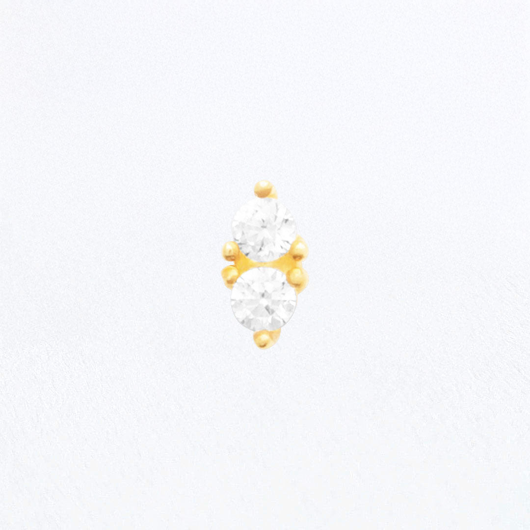 Piercing Oreille Mila - Plaqué or 18K