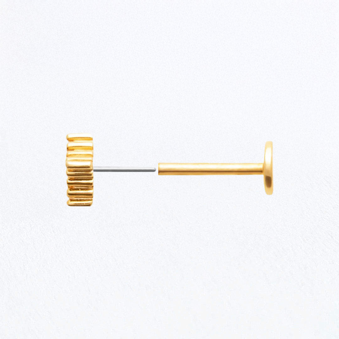 Piercing Oreille Plaqué or Starbust Bellaime 2