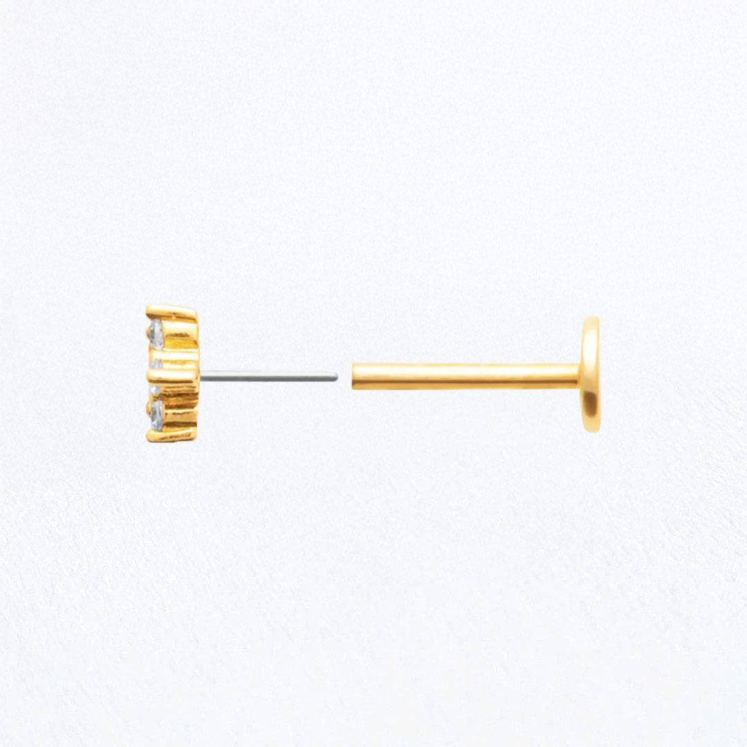 Piercing Oreille étoile Plaqué or Starmania Bellaime 3