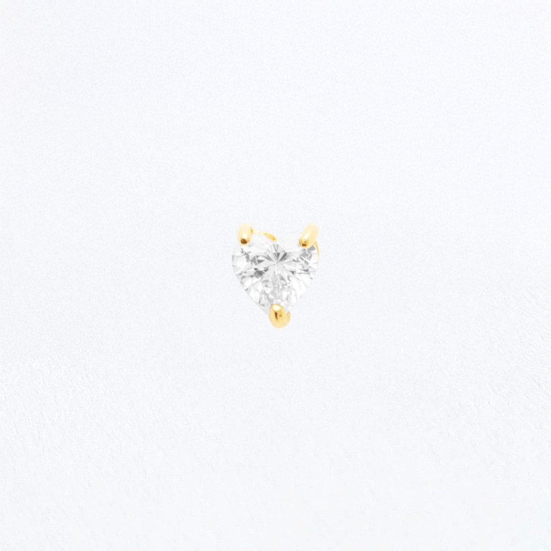 Piercing Oreille True Love - Plaqué or 18K