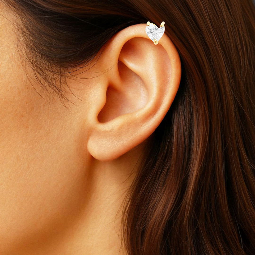 Piercing Oreille True Love - Plaqué or 18K