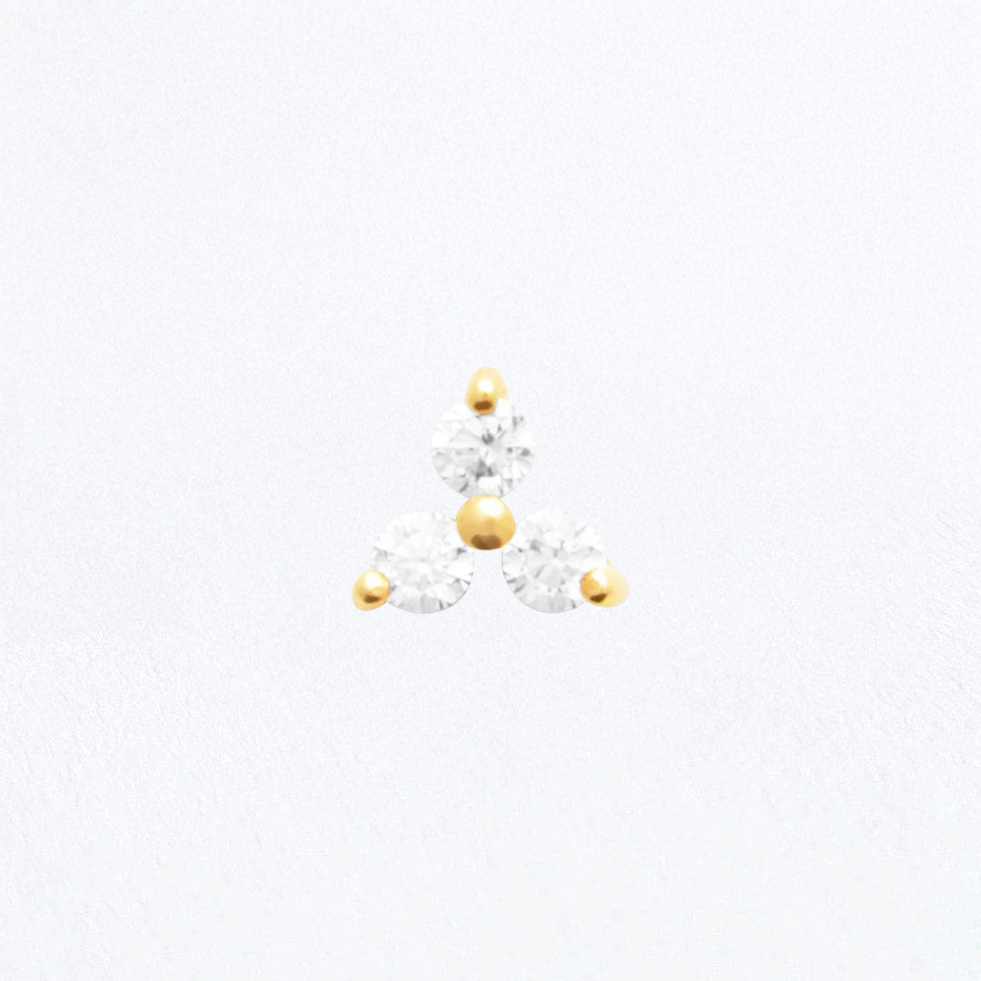 Piercing Oreille Truly - Plaqué or 18K