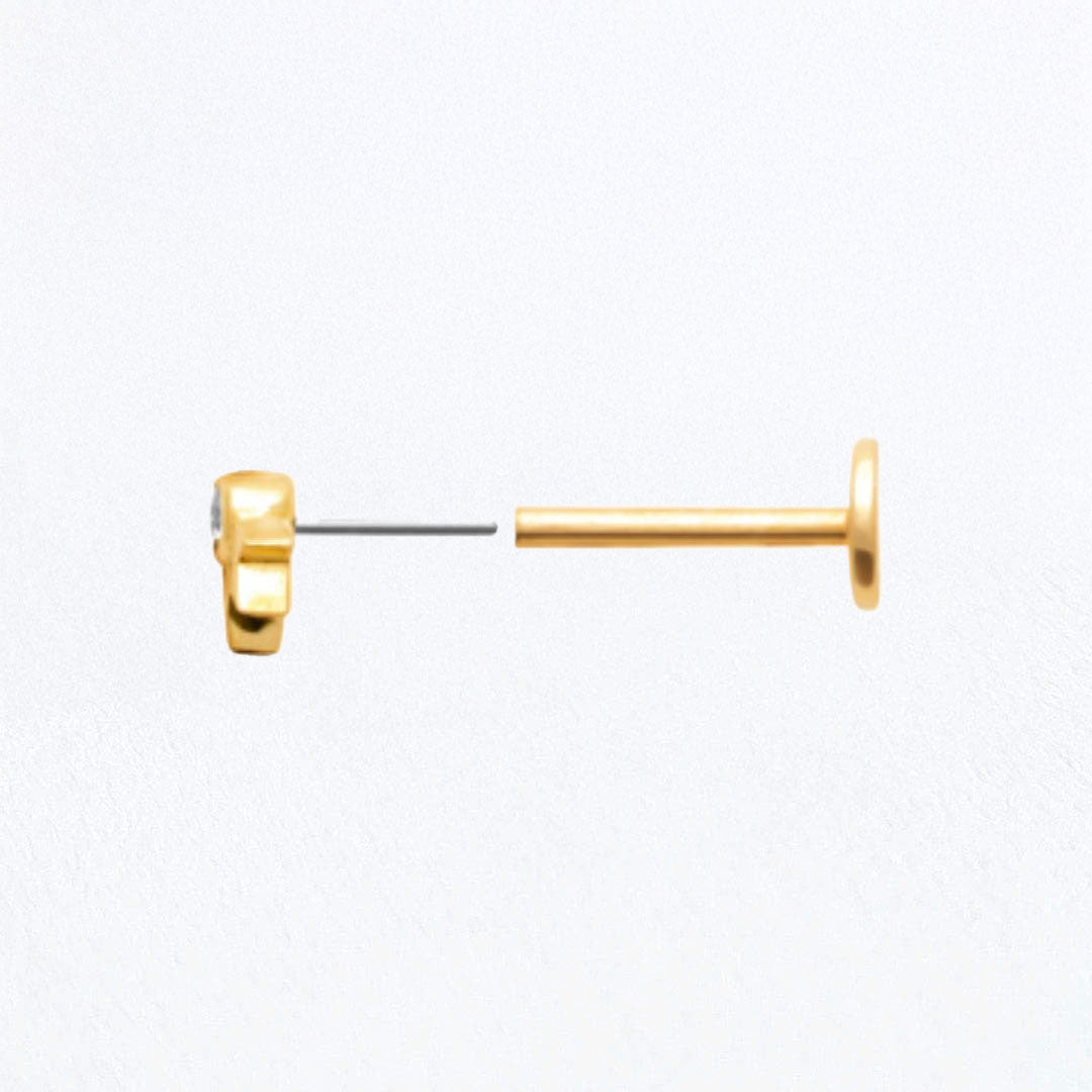 Piercing Oreille Rising Star - Plaqué or 18K