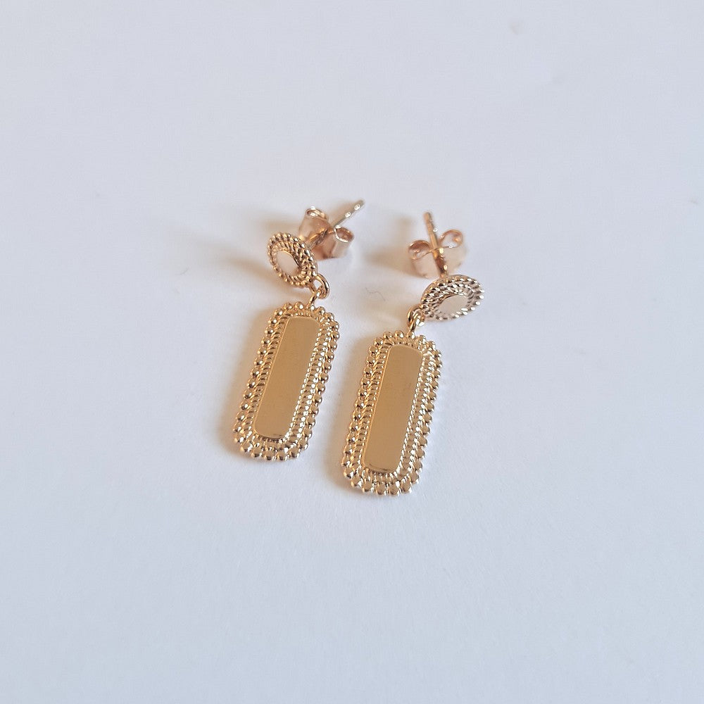 Boucles d'Oreilles Marissa - Plaqué Or 18K - 2 cm