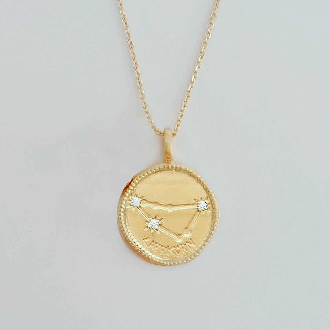 Collier Bélier - Signe Astro - Constellation - Plaqué Or 18K Zirconium