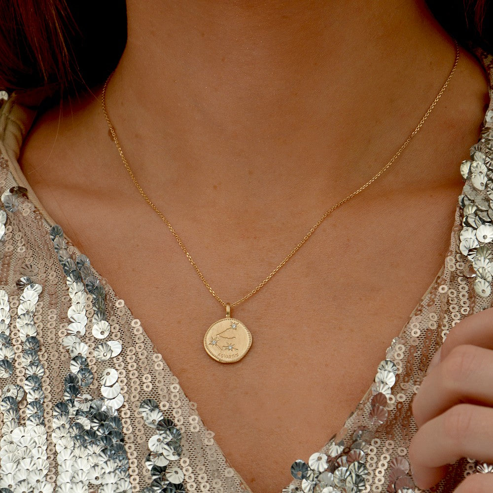 Collier Bélier - Signe Astro - Constellation - Plaqué Or 18K Zirconium