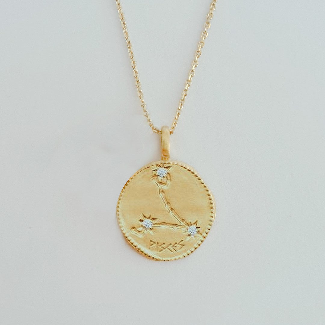 Collier Bélier - Signe Astro - Constellation - Plaqué Or 18K Zirconium