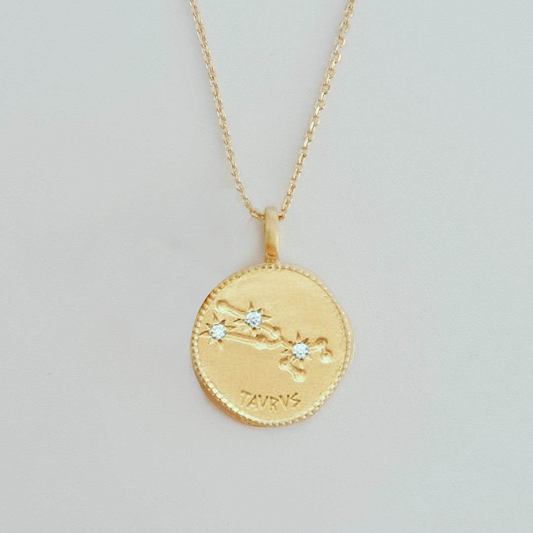 Collier Bélier - Signe Astro - Constellation - Plaqué Or 18K Zirconium