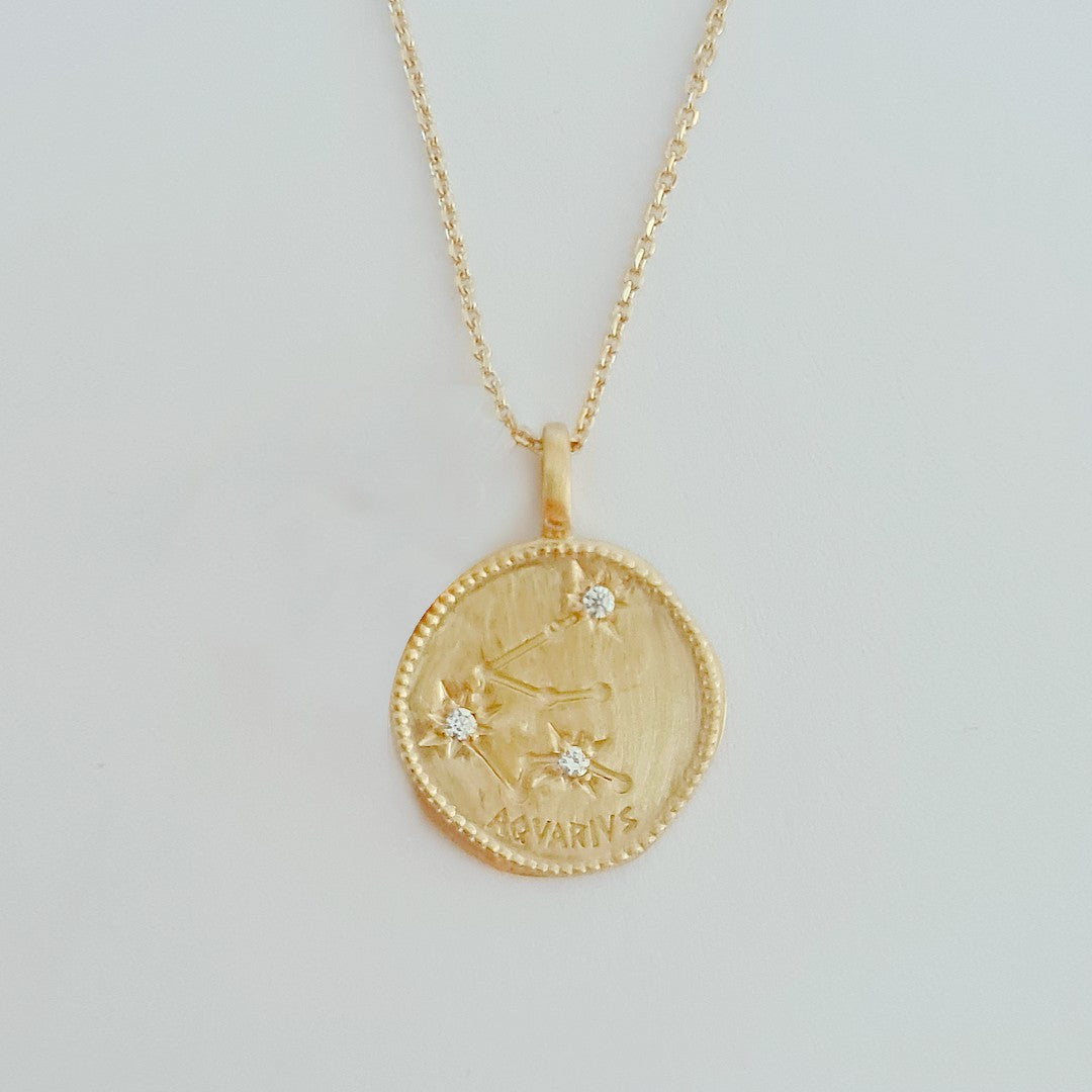 Collier Bélier - Signe Astro - Constellation - Plaqué Or 18K Zirconium