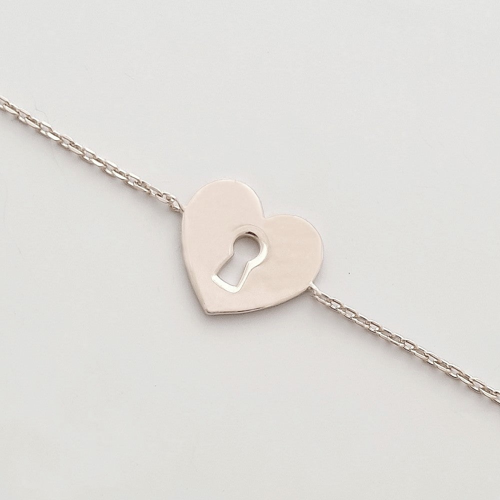 Bracelet Cœur Deep Love - Argent 925 Rhodié - Bellaime