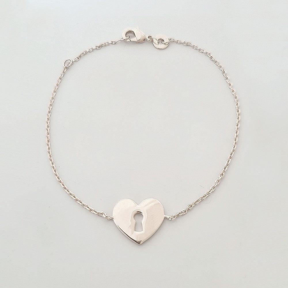 Bracelet Cœur Deep Love - Argent 925 Rhodié - Bellaime