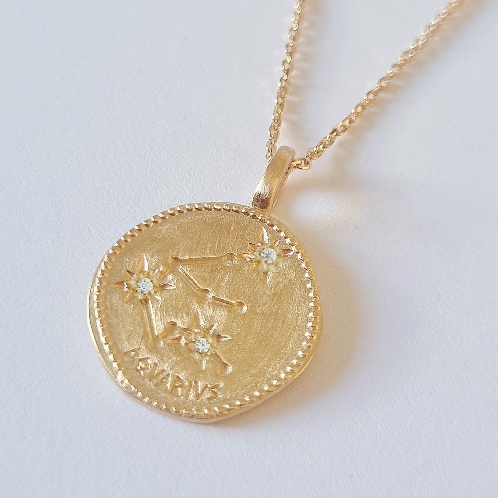 Collier Cancer - Constellation - Plaqué Or 18K Zirconium - Bellaime