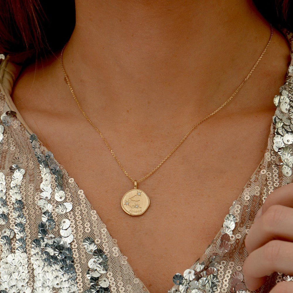 Collier Cancer - Constellation - Plaqué Or 18K Zirconium - Bellaime