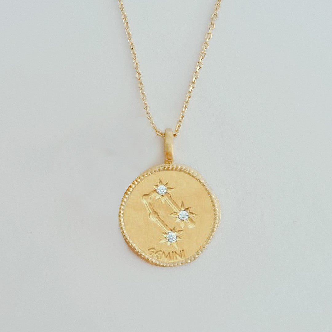 Collier Capricorne - Signe Astro - Constellation - Plaqué Or 18K Zirconium - Bellaime