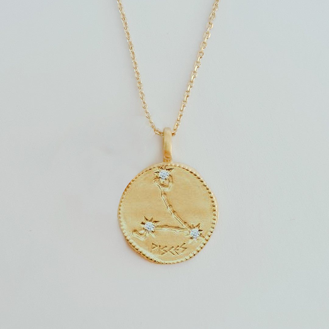 Collier Capricorne - Signe Astro - Constellation - Plaqué Or 18K Zirconium - Bellaime