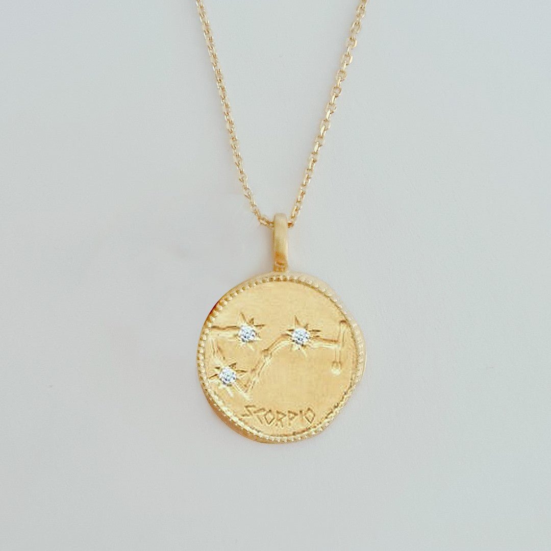 Collier Capricorne - Signe Astro - Constellation - Plaqué Or 18K Zirconium - Bellaime