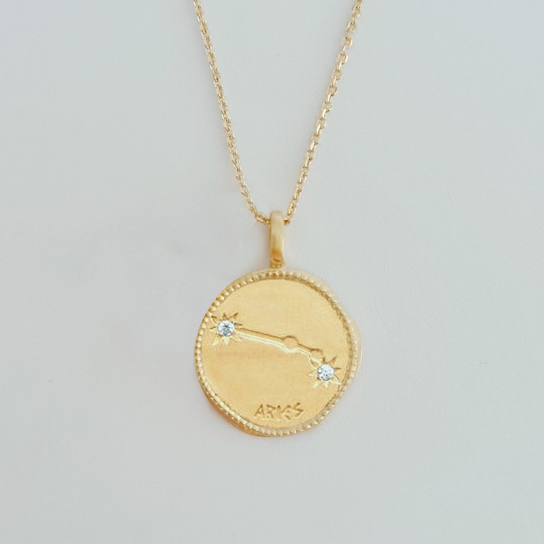 Collier Vierge - Signe Astro - Constellation - Plaqué Or 18K Zirconium - Bellaime