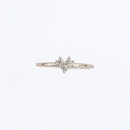 Bague coeur argent 925 zirconium Power of Love Bellaime 3