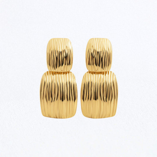 Boucles d'oreilles acier inoxydable argent Aurora