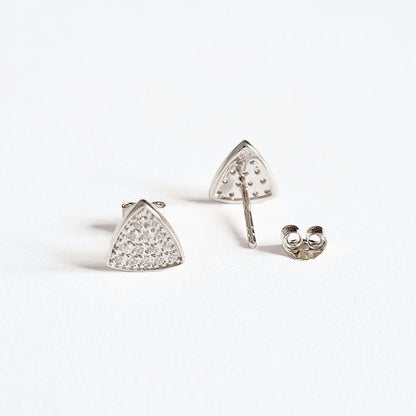 Puce d'oreille argent 925 zirconium Duplicity Bellaime 3