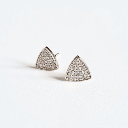 Puce d'oreille argent 925 zirconium Duplicity Bellaime 4