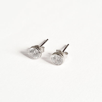 Puces d'oreilles argent 925 zirconium Joy Bellaime 3