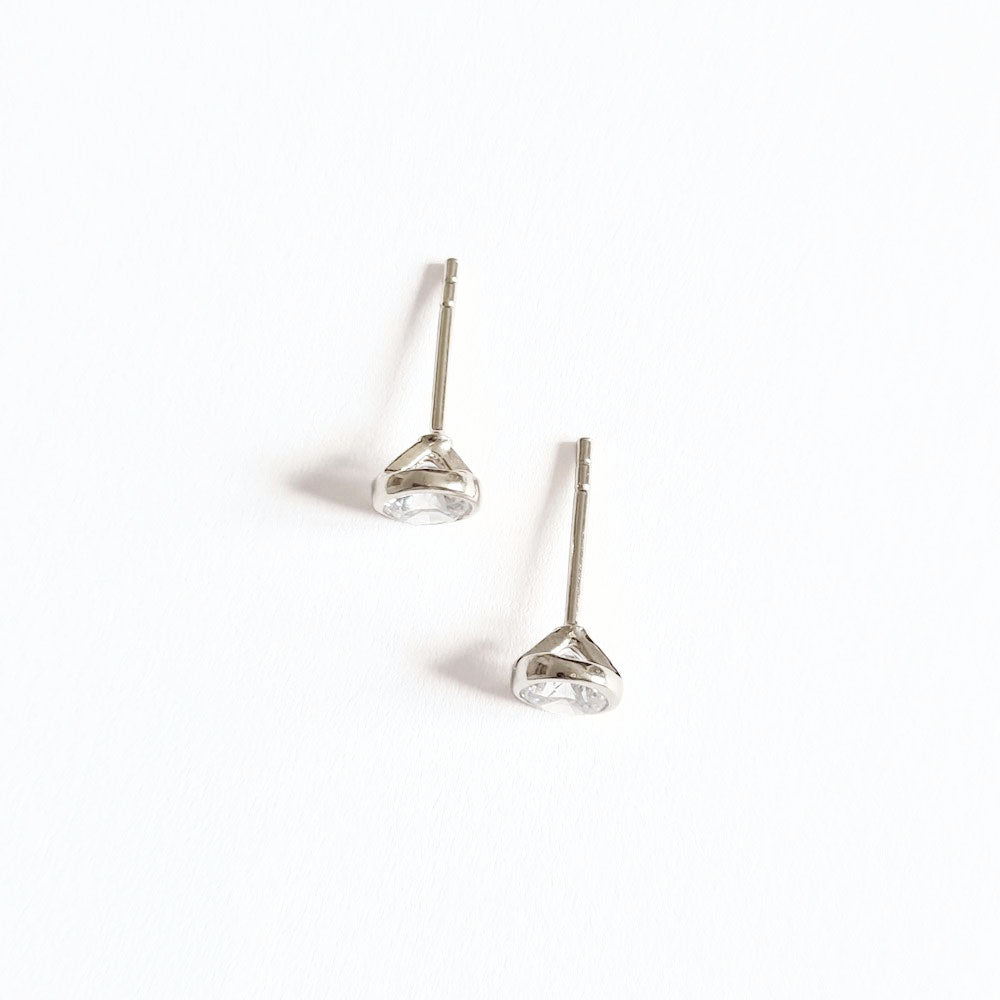Puces d'oreilles argent 925 zirconium Joy Bellaime 6