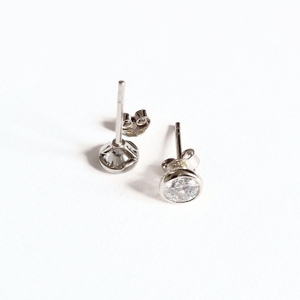 Puces d'oreilles argent 925 zirconium Joy Bellaime 5