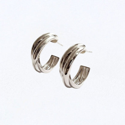 Boucles d'oreilles créoles argent 925 2 cm Bonny Bellaime
