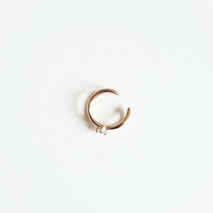 Earcuff plaqué or 18K zirconium Arye Bellaime 3