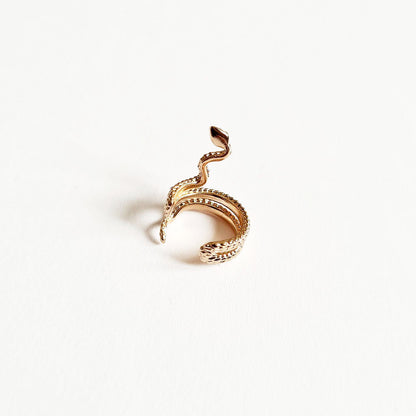 Ear cuff serpent plaqué or 18K Bellaime 4