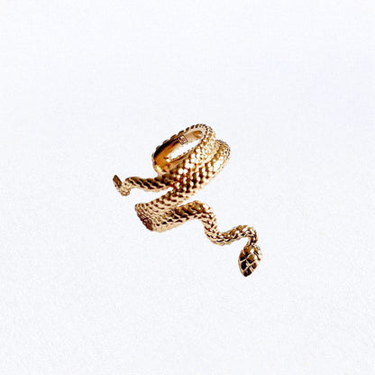 Ear cuff serpent plaqué or 18K Bellaime 2