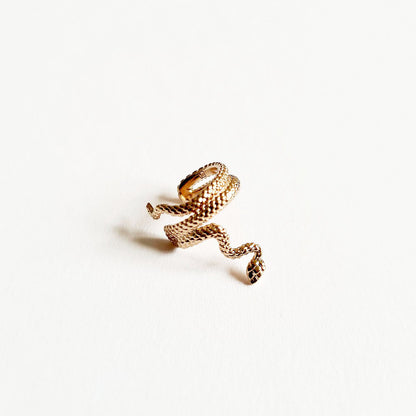 Ear cuff serpent plaqué or 18K Bellaime 5