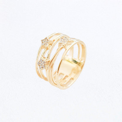Bague femme plaqué or 18K Stellar Bellaime