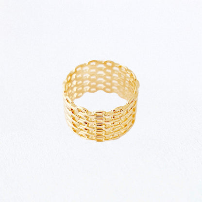 Bague femme plaqué or 18K Talisman Bellaime 4