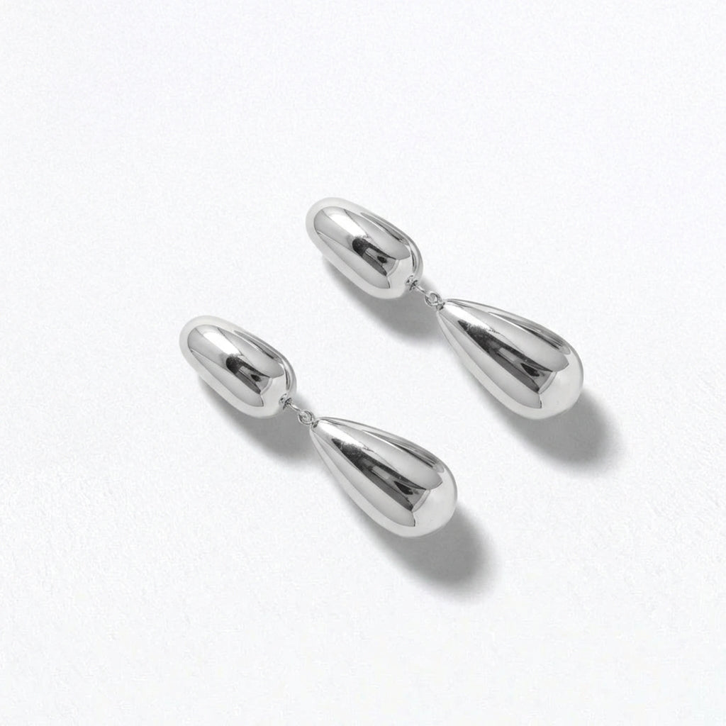 Boucles d'oreilles acier inoxydable argent Isabeau Bellaime 4