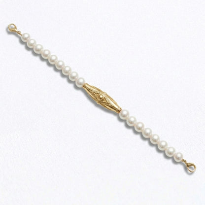 Bracelet perle plaqué or 18K Oriane Bellaime 7