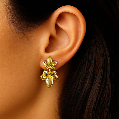 Boucles d'Oreilles Alix - Acier inoxydable - Couleur or