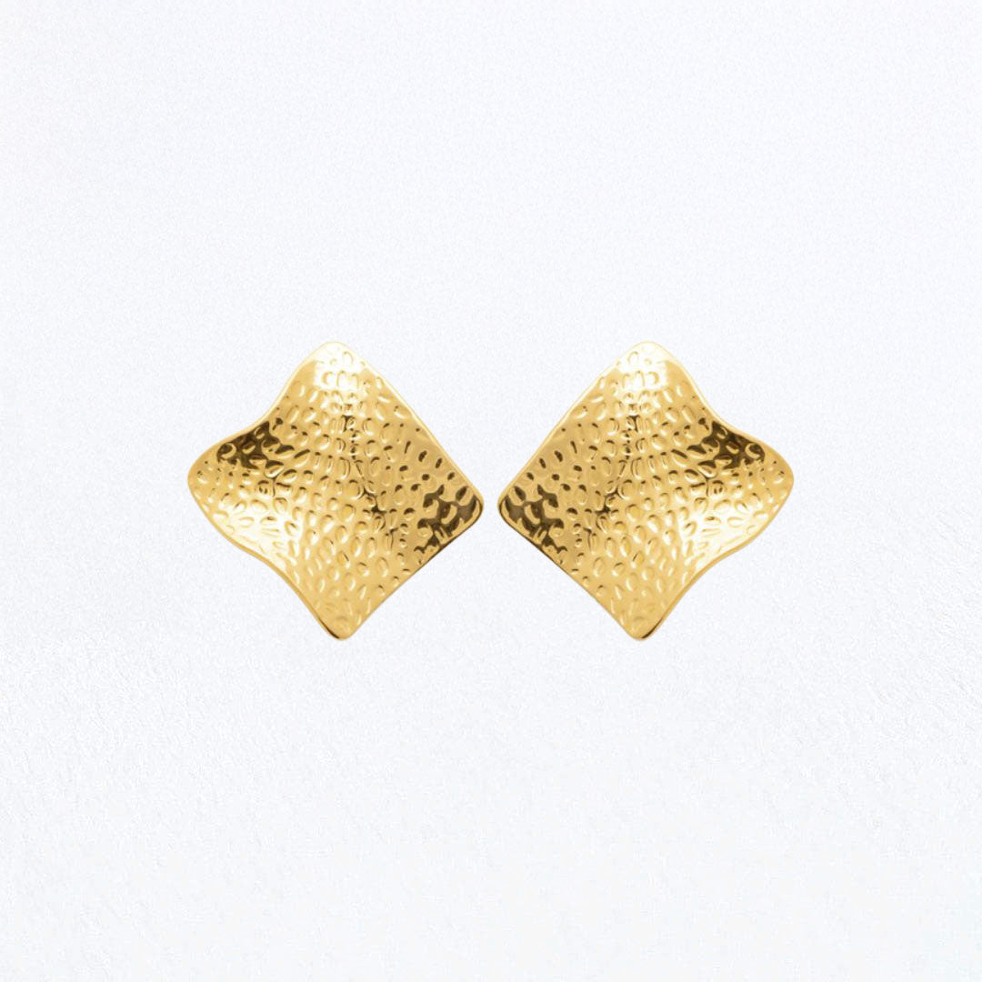 Boucles d'Oreilles Alma - Acier inoxydable - Couleur or