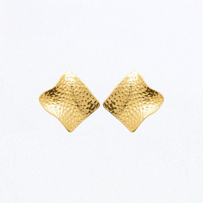 Boucles d'Oreilles Alma - Acier inoxydable - Couleur or