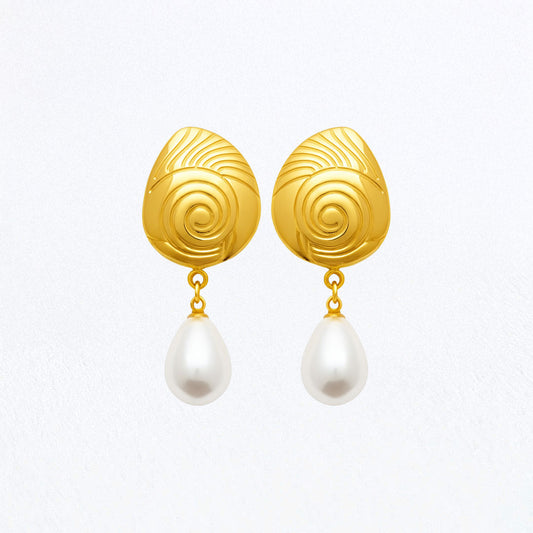 Boucles d'Oreilles Anastasia - Acier Inoxydable - Couleur or