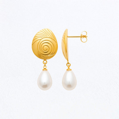 Boucles d'Oreilles Anastasia - Acier Inoxydable - Couleur or