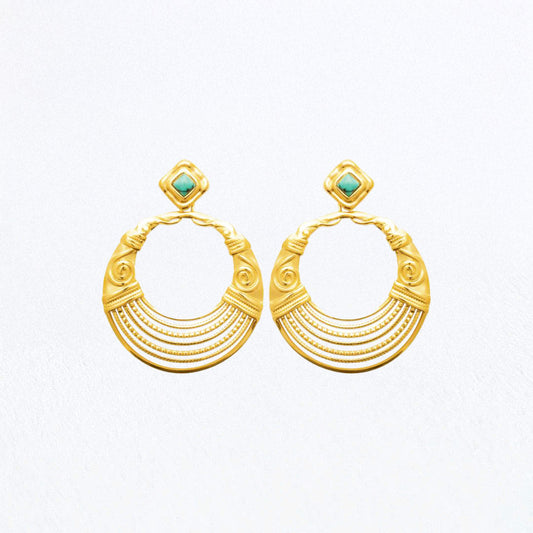 Boucles d'Oreilles Anouk - Acier inoxydable - Couleur or