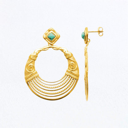Boucles d'Oreilles Anouk - Acier inoxydable - Couleur or