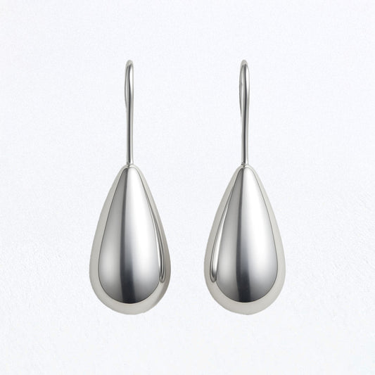 Boucles d'Oreilles Diane - Acier inoxydable - Couleur argent