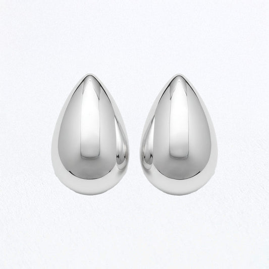 Boucles d'oreilles acier inoxydable argent Chiara