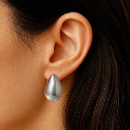Boucles d'Oreilles Chiara - Acier inoxydable - Couleur argent