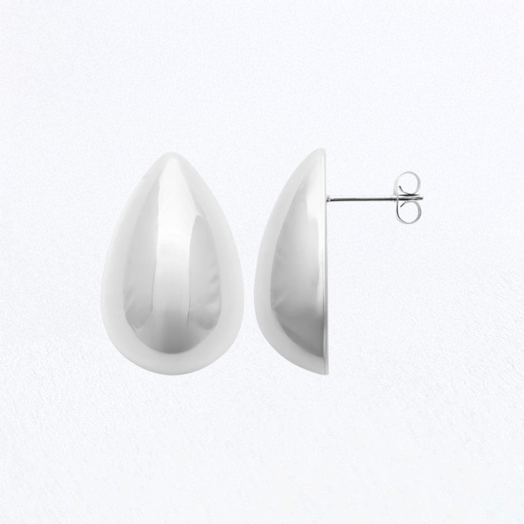 Boucles d'Oreilles Chiara - Acier inoxydable - Couleur argent